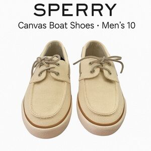 Sperry Canvas Boat Shoes · Size 10 Men’s